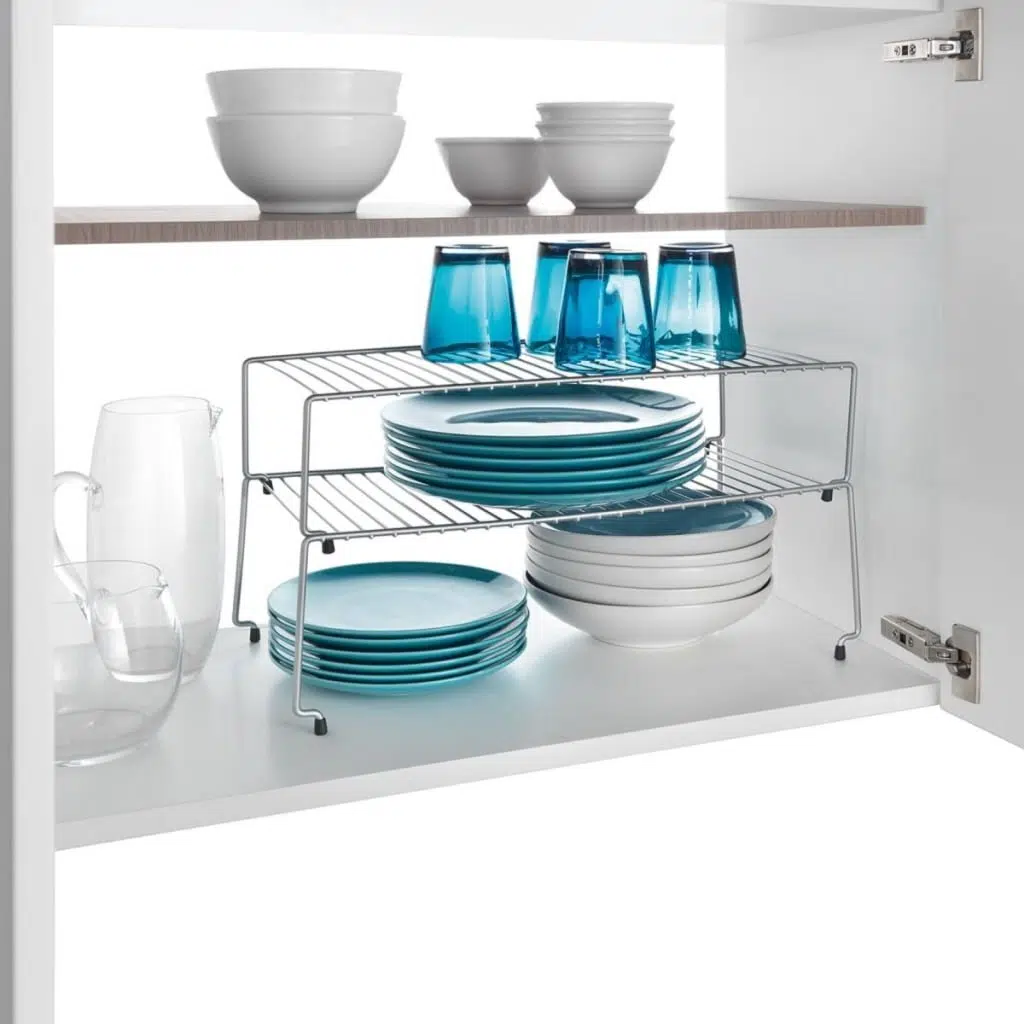 Deux étagères empliables : 47x23x26 cm - 36.43.02 - Gris - Garantie 5 ans