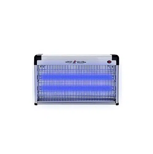 Lampe Anti Moustique Électrique 16W avec 50 m² de Zone daction - Slim Design - Moustiquaire Électrique avec Tubes Bleu UV pour Intérieur et Extérieur - Piège Contre Moustiques et Insectes