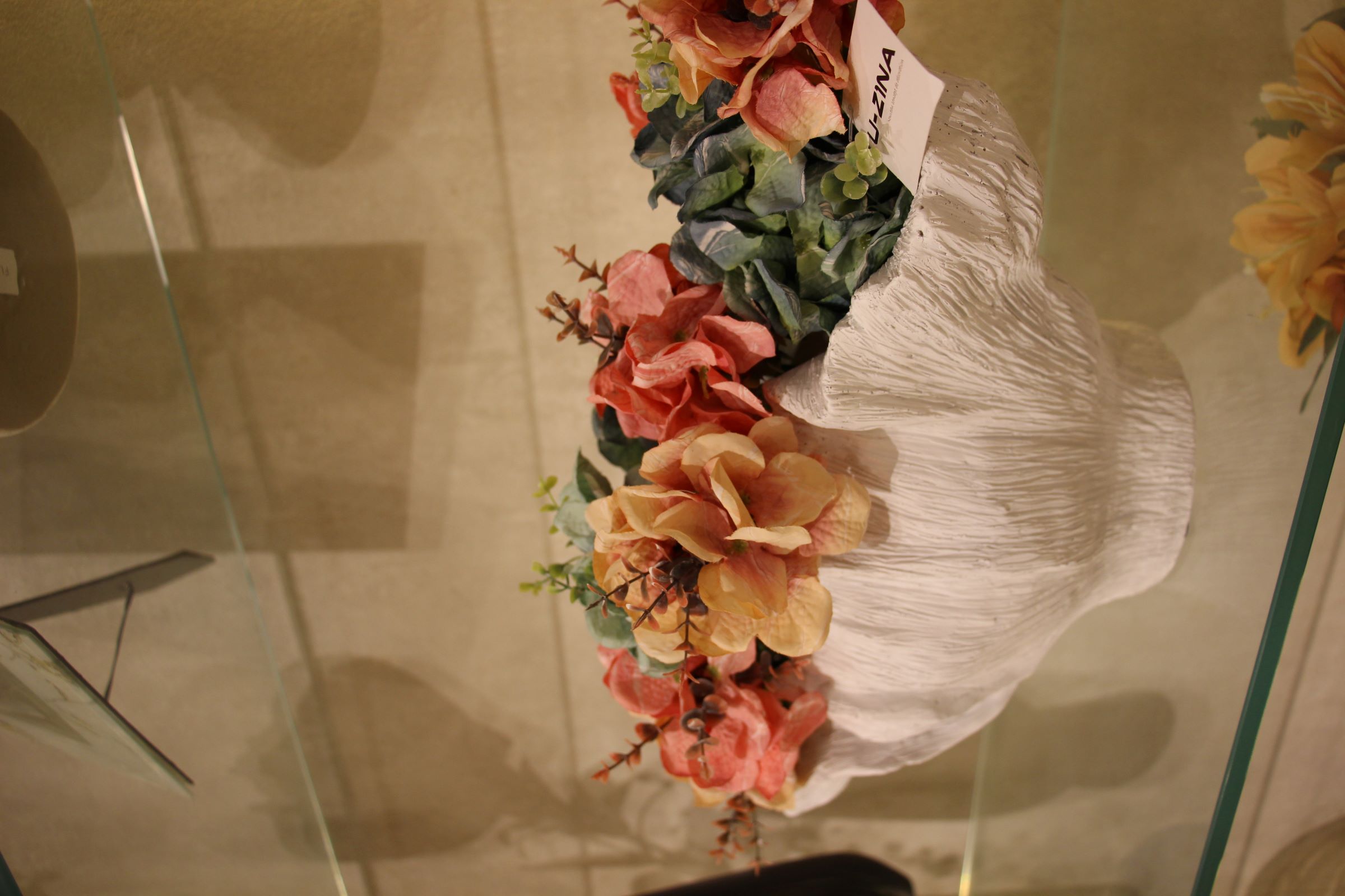 Vase coquille Bénitier blanc