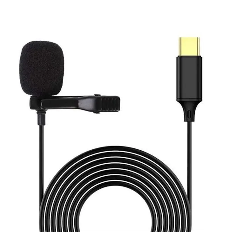 Microphone Cravate chemise Micro audio USB type-c/Iphone/Jack 1.5m
