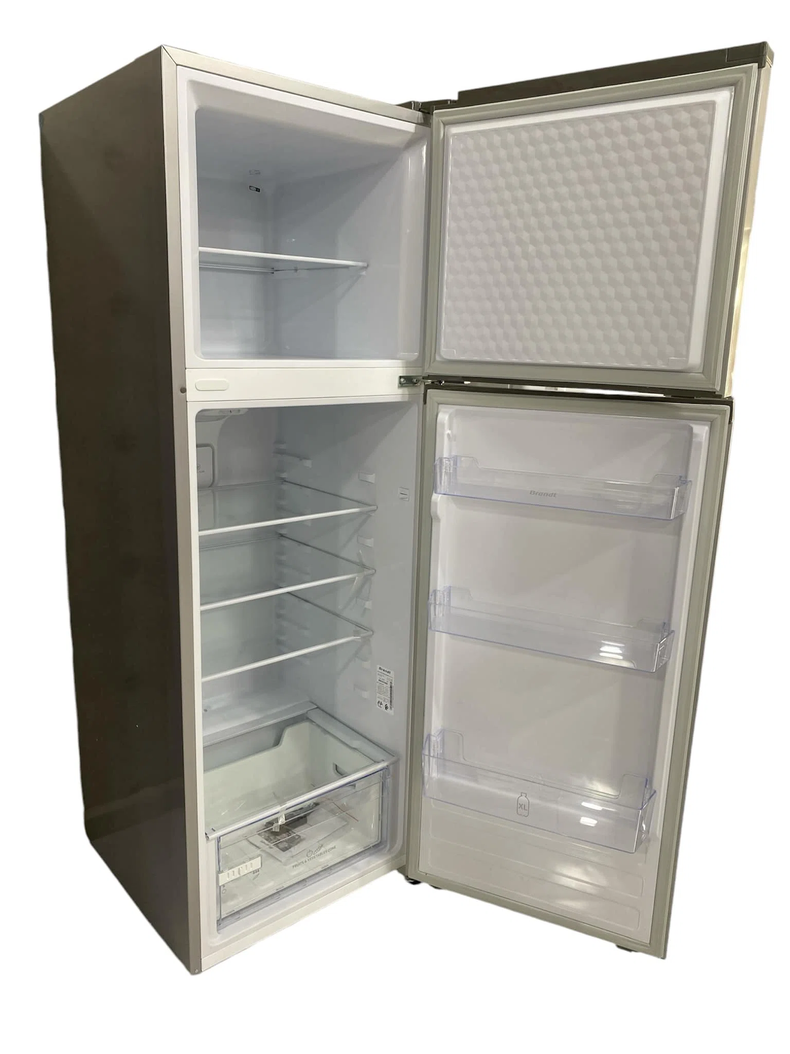 Réfrigérateur Brandt Brassé Frost - 368L - BDE4310BS - Silver