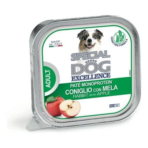 Barquette sp.dog excellence lapin pomme chien 150g