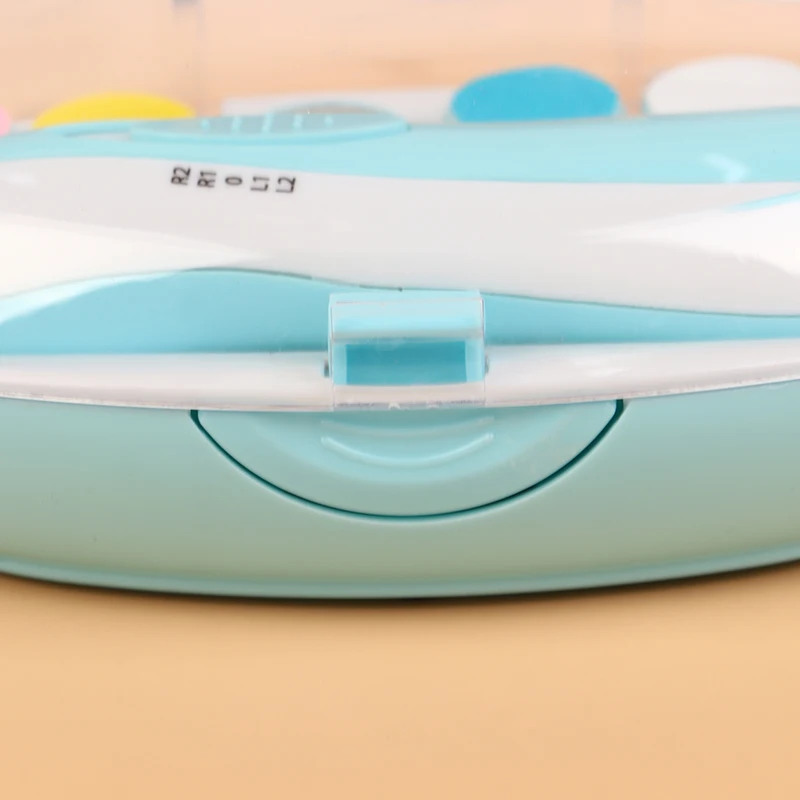 Coupe-ongles électrique 8 en 1 pour bébé, lime à ongles électrique avec lumière, kit de soins des ongles pour bébé avec 6 têtes de meulage pour tous les âges