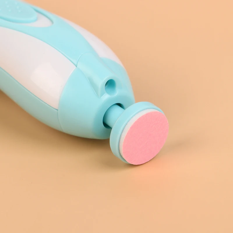 Coupe-ongles électrique 8 en 1 pour bébé, lime à ongles électrique avec lumière, kit de soins des ongles pour bébé avec 6 têtes de meulage pour tous les âges