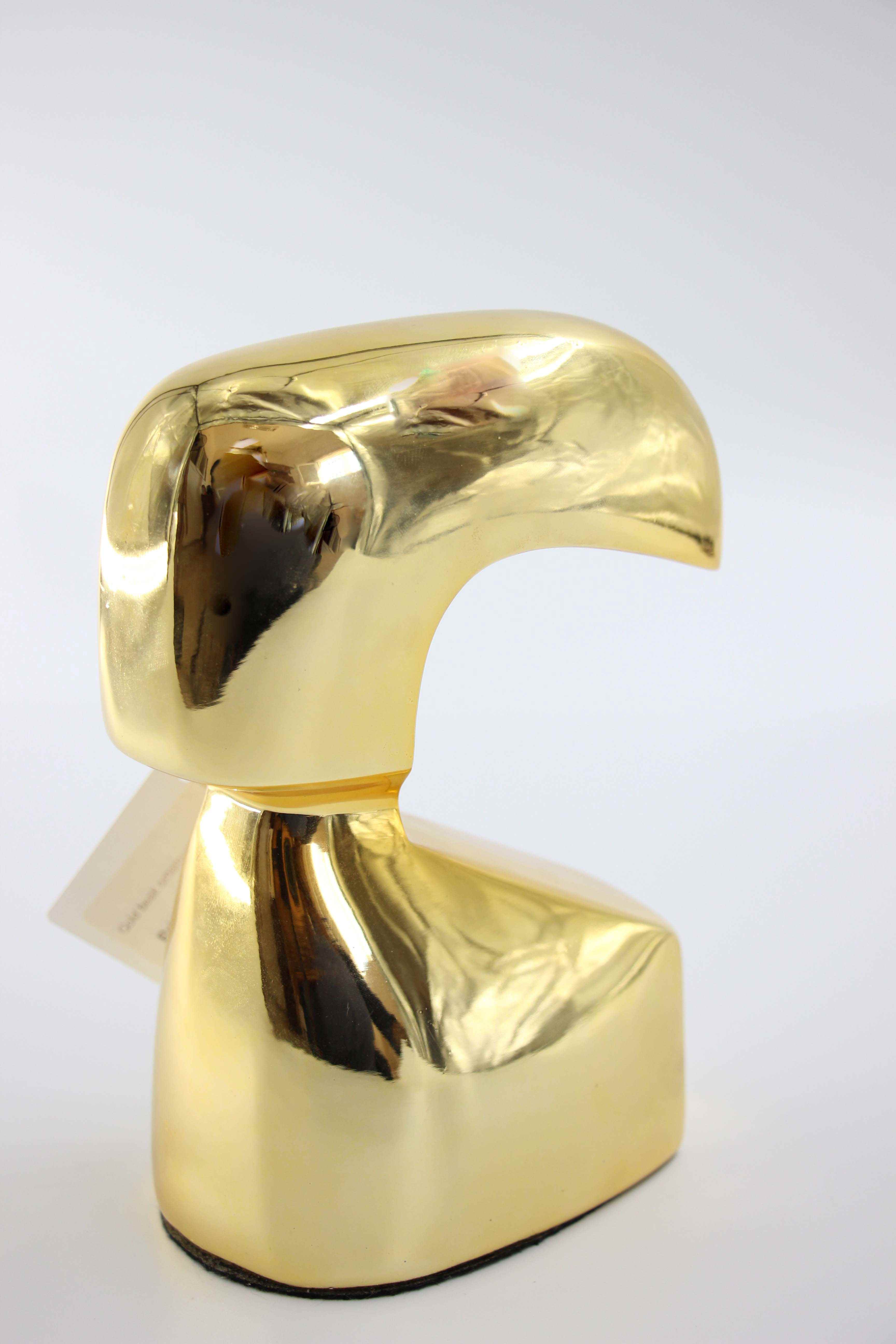 Gold beak ornament