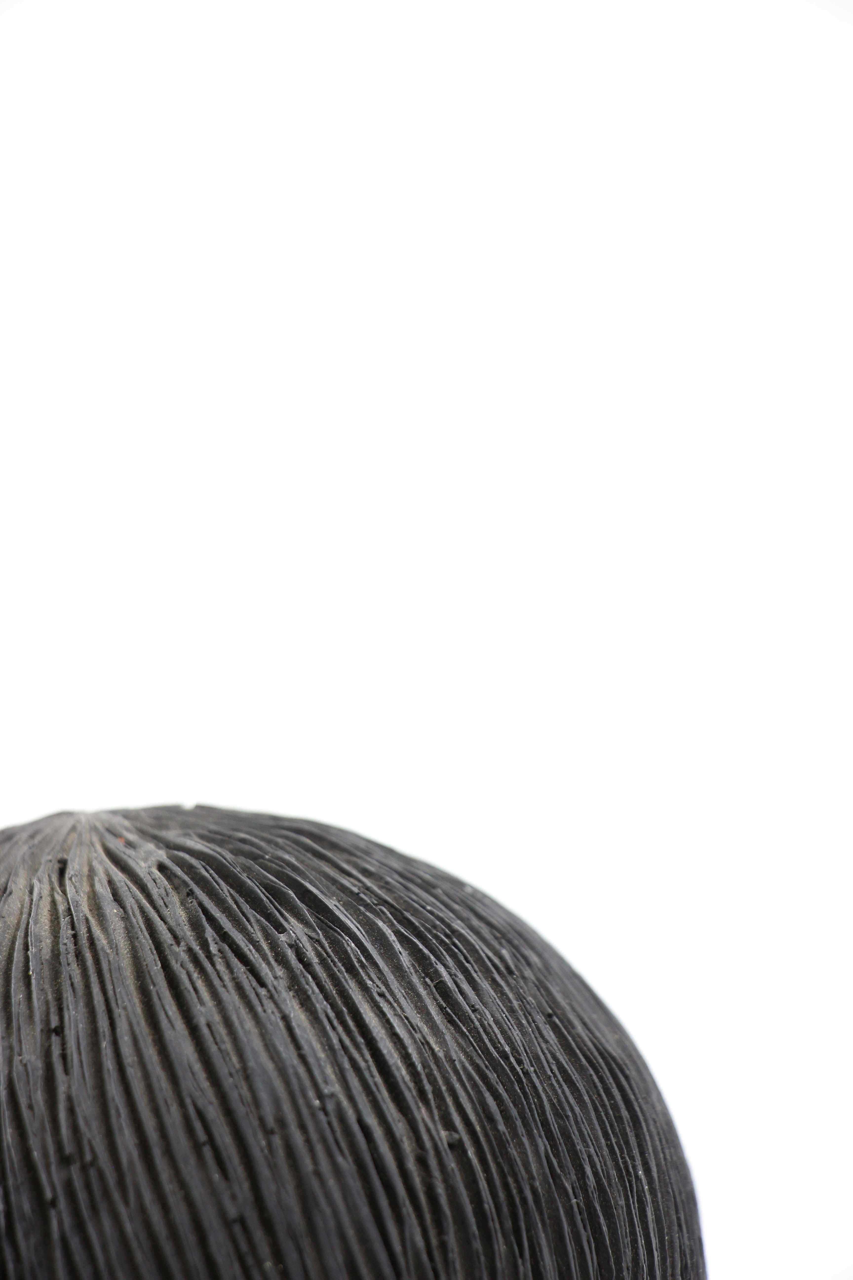 Black resin ball decoration-A