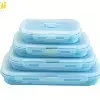 Set de 4 Boîtes Alimentaires Pliables en Silicone