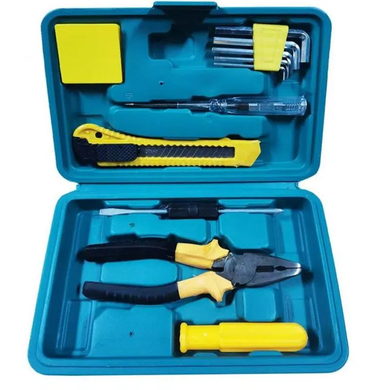 Boite À Outils 12 Pièces - Bleu & jaune