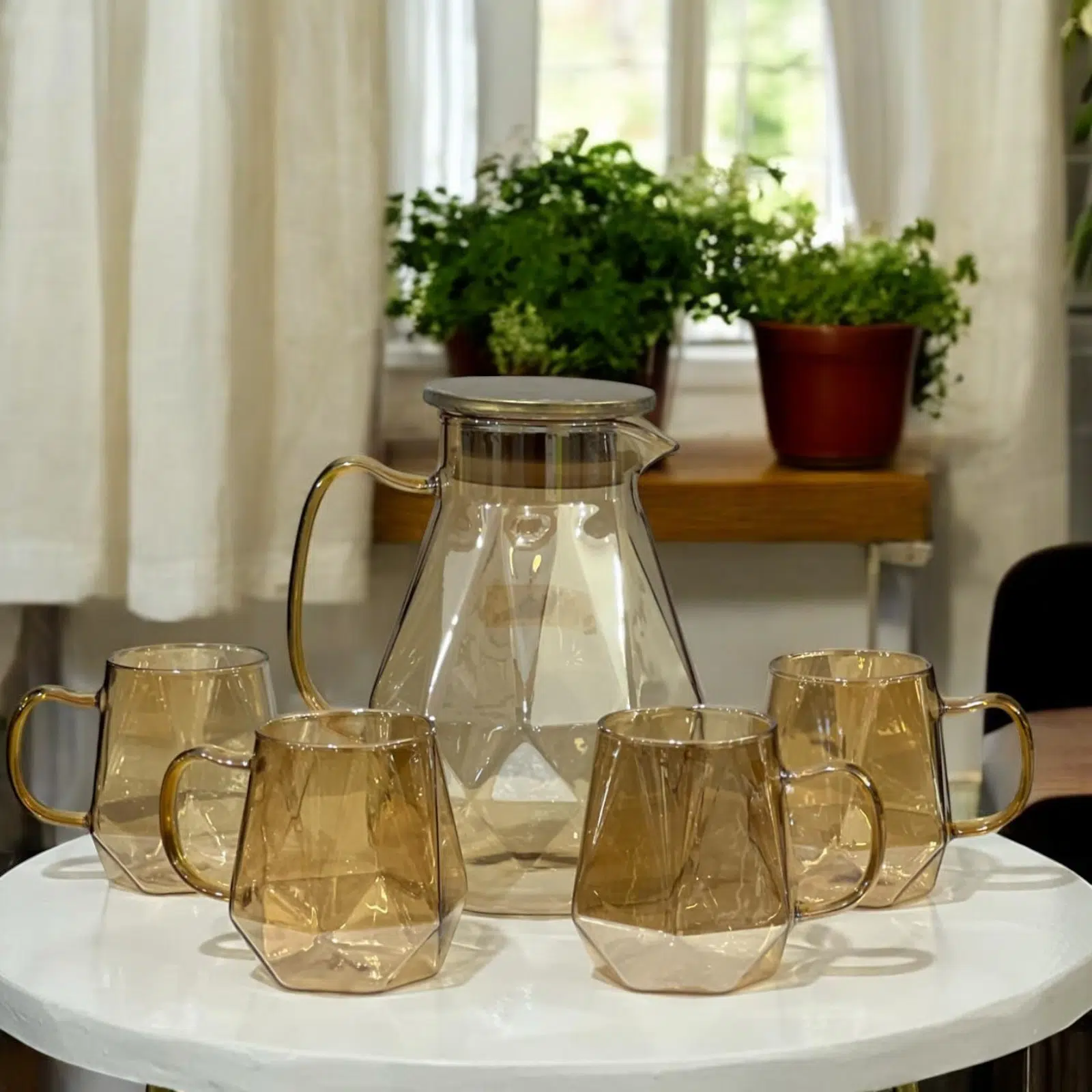 Service à Eau 7 Pièces en Verre