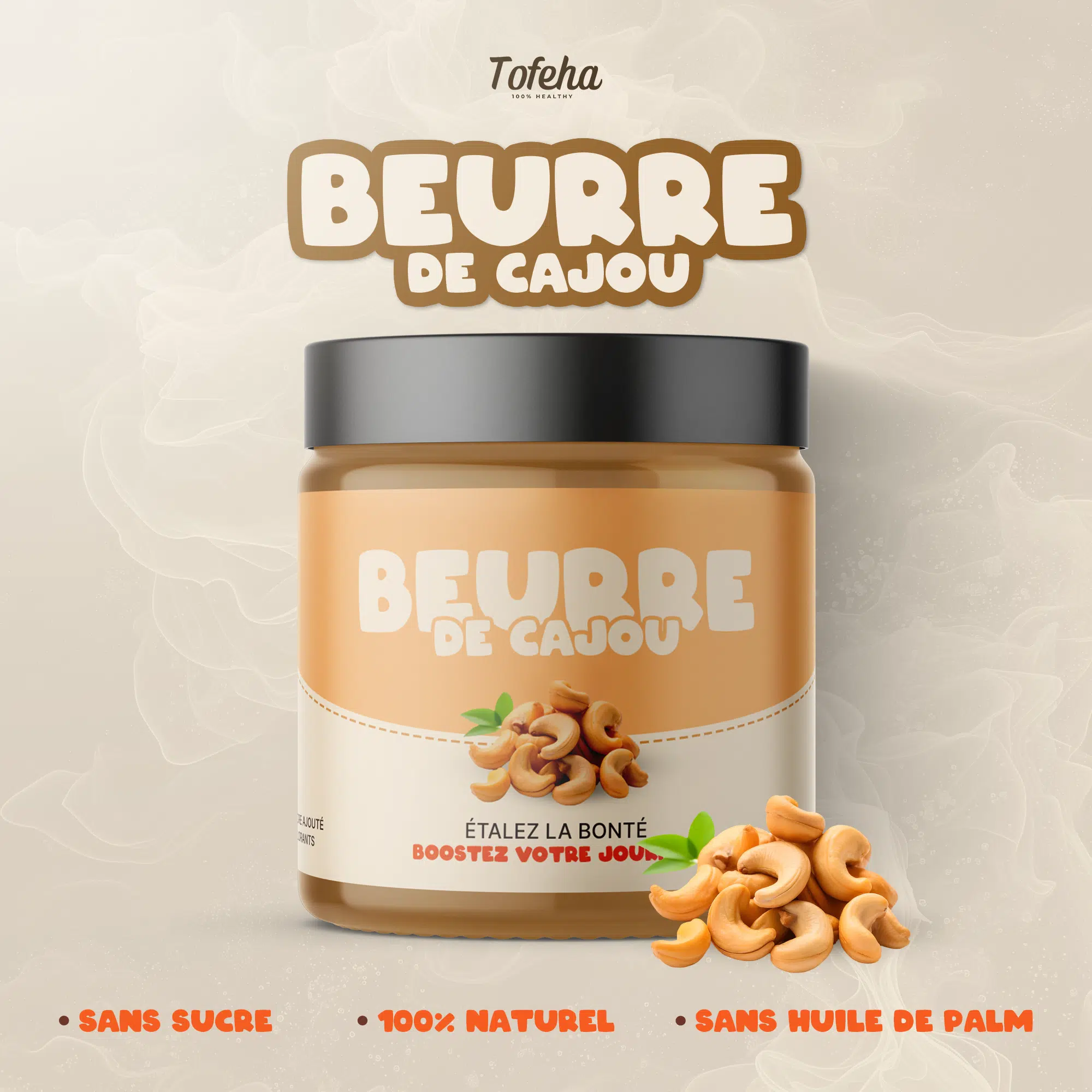 Beurre de Cajou 100% Naturel