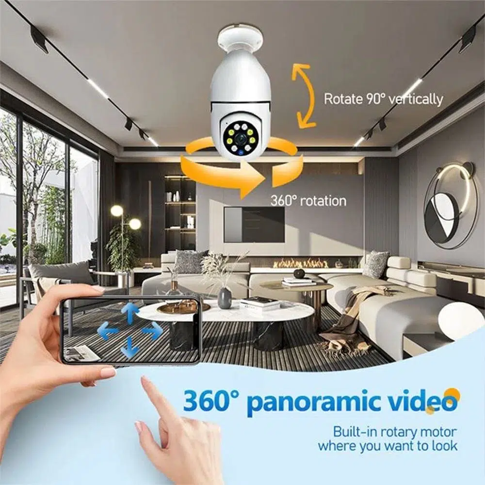 Caméra Wi-Fi avec ampoule led