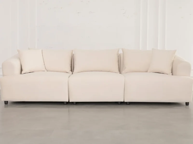 Canapé Modulable Lokkum avec Pouf 3+1