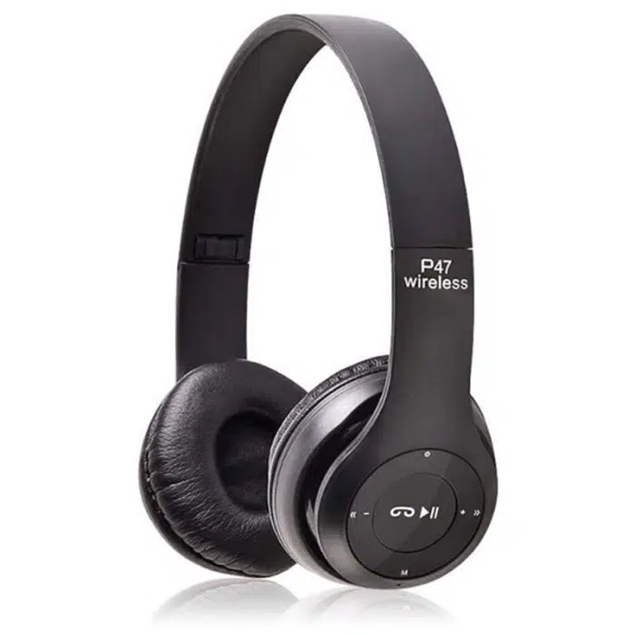 Casque Stéréo Sans Fil P47 Bluetooth - Noir