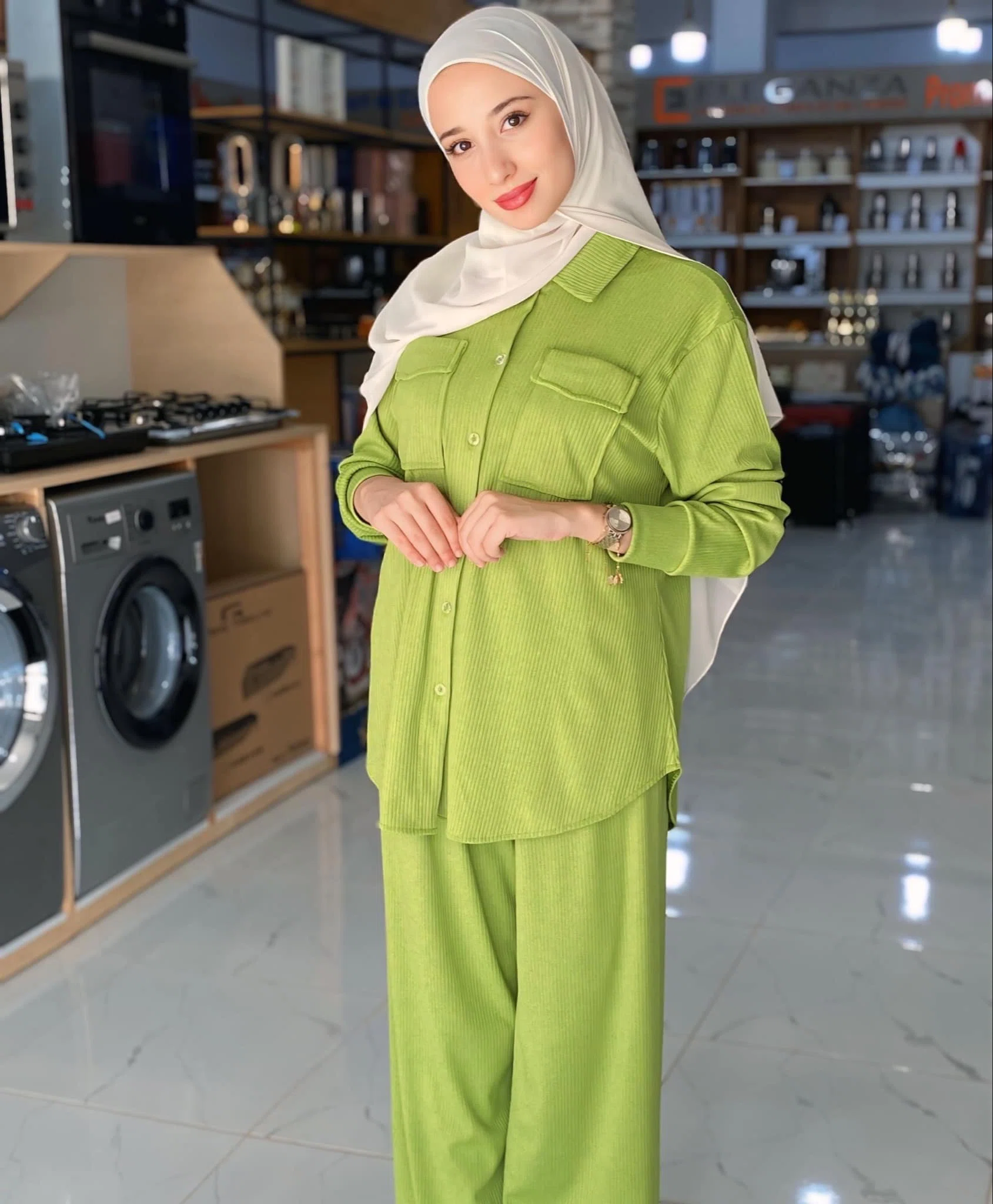 Tenue 2 pièces - Vert Kiwi