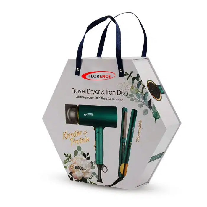 Seche cheveux et plaque Florence HK-383 - Vert