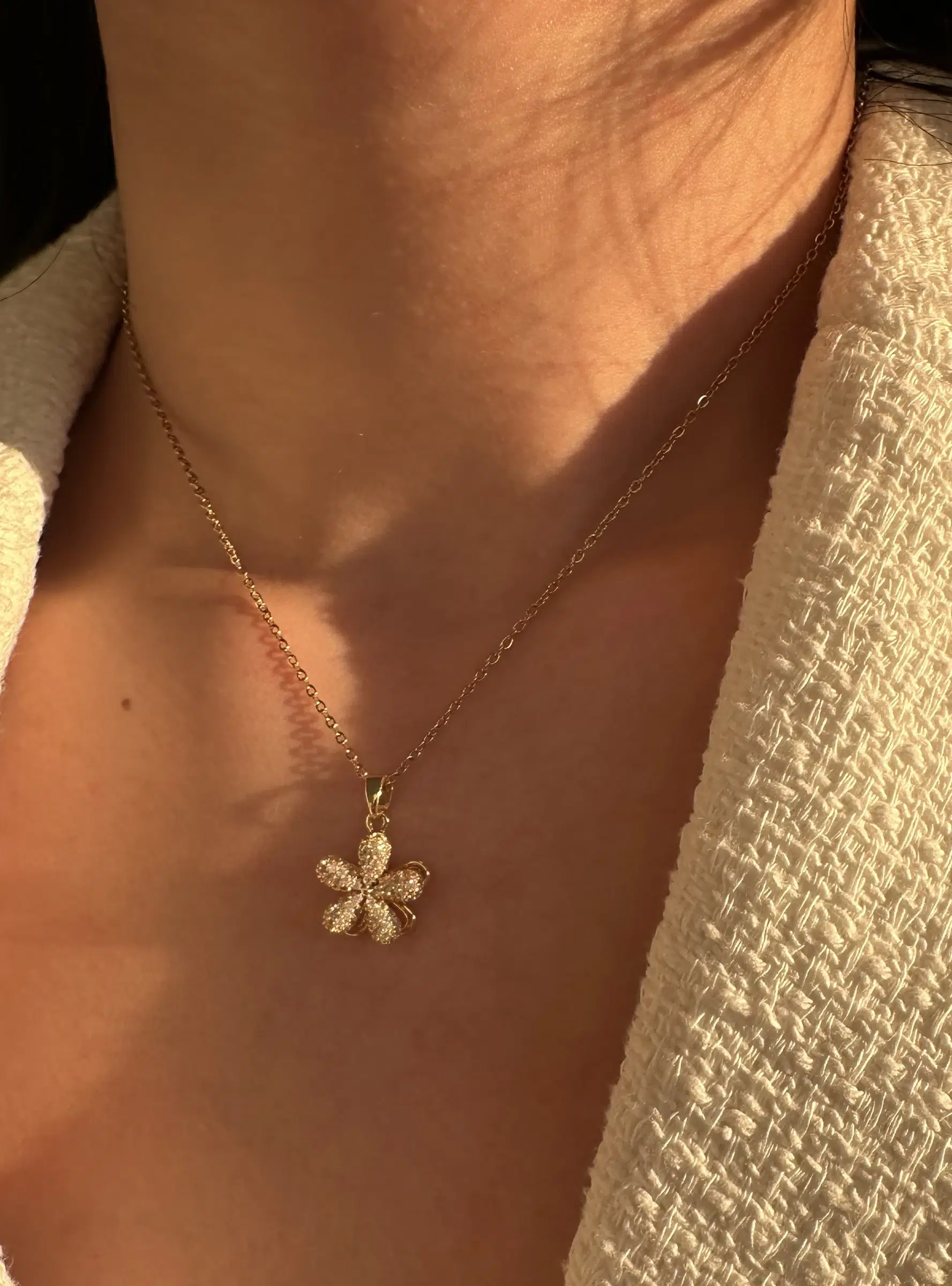 Collier Stainless Steel Flower