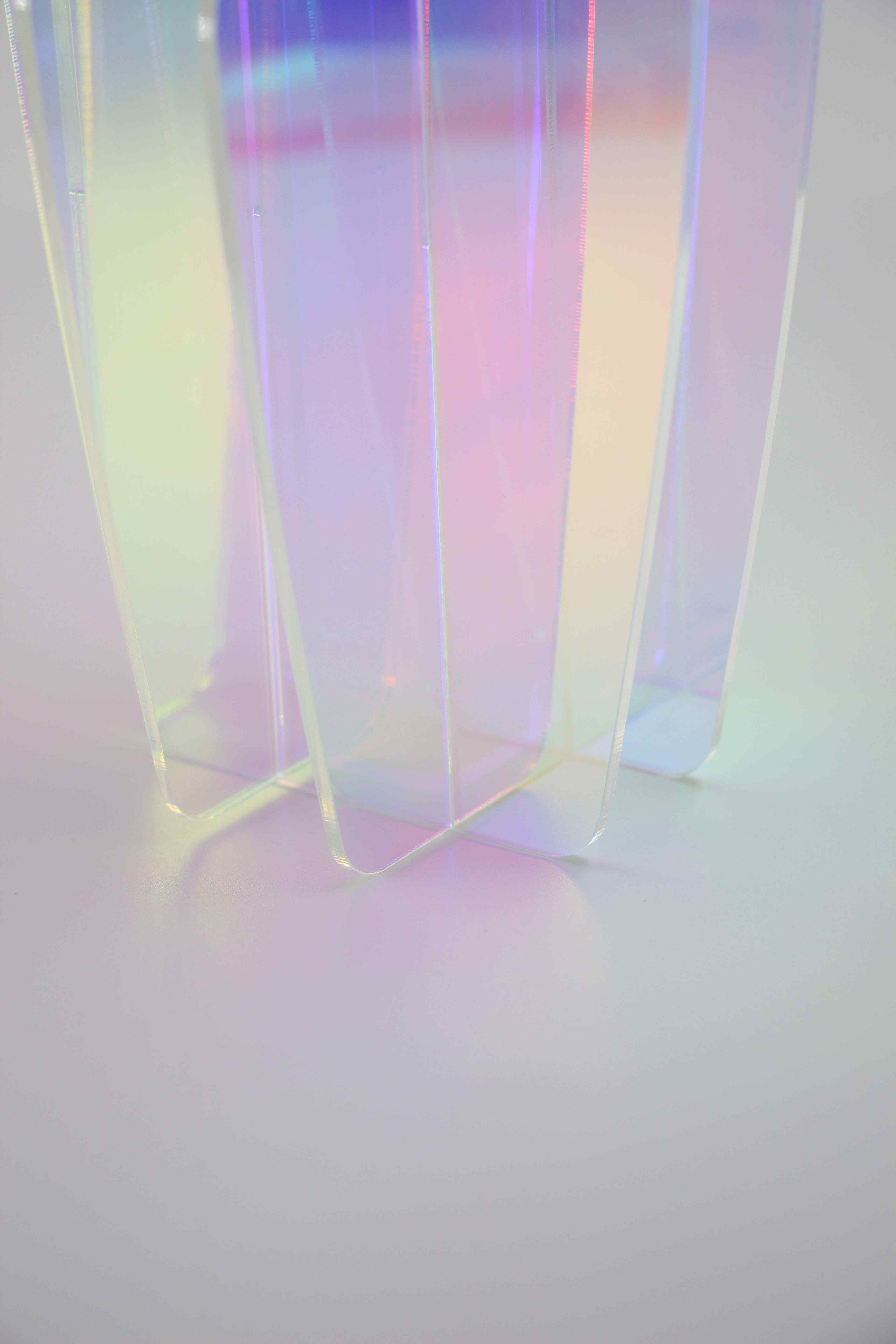 Vase acrylique colorful