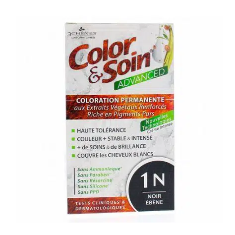 3 CHÊNES COLOR & SOIN ADVANCED 1N NOIR EBENE 130ml