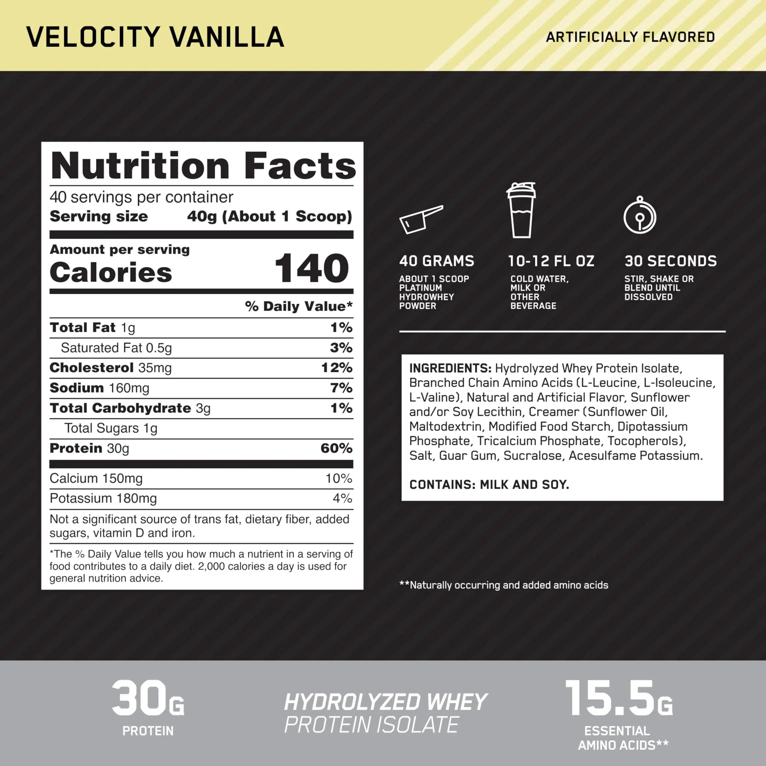 Platinum Hydro Whey Protein | 1.6kg