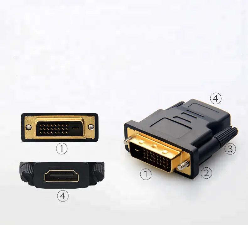 ADAPTATEUR DVI MALE VERS HDMI FEMELLE