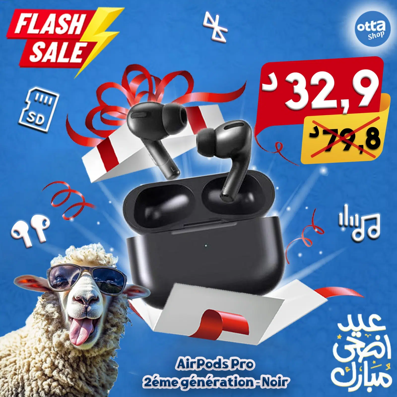 AirPods Pro 2éme génération - Noir