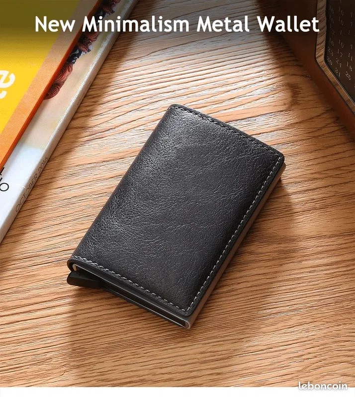 Portefeuille & porte carte pour Homme - Noir