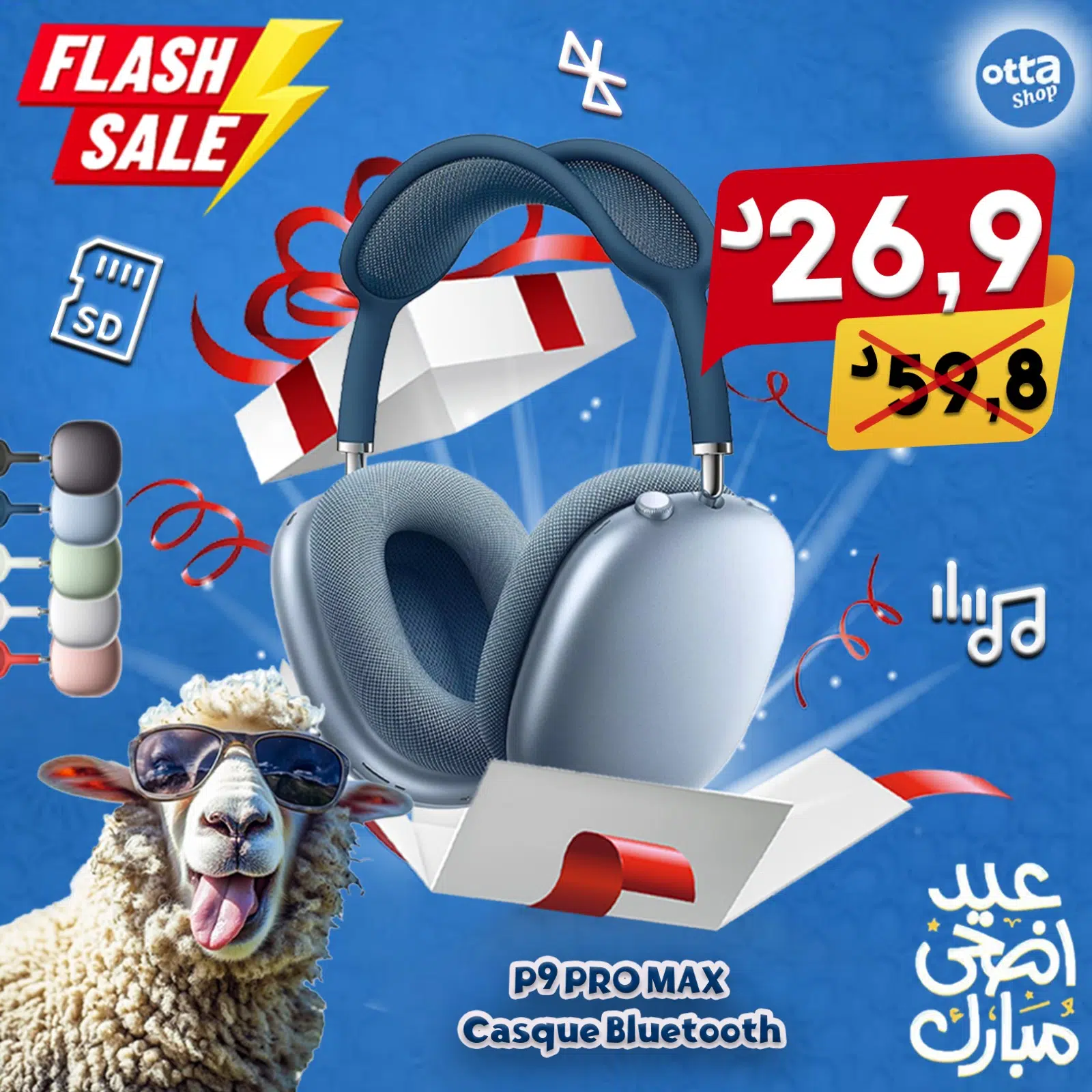 P9 PRO MAX Casque Bluetooth