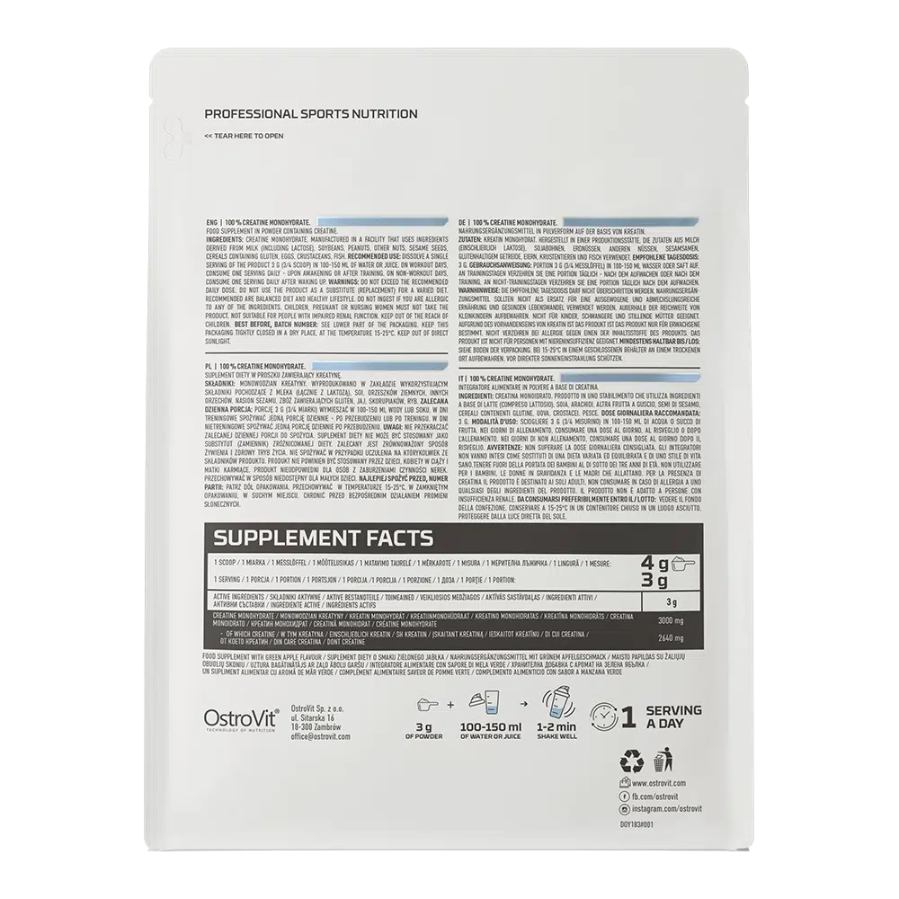 Créatine OstroVit 500gr
