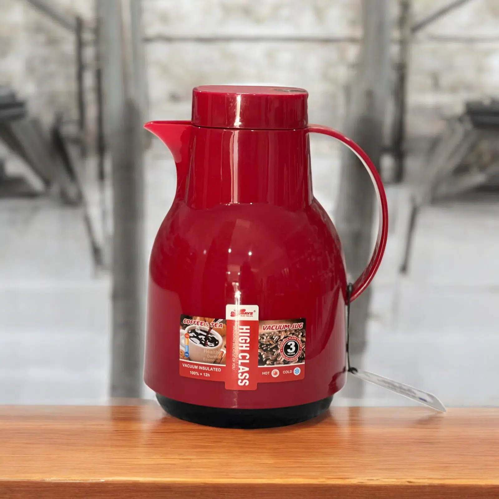 Thermos en plastique 1000ML HZ803-32 - Rouge