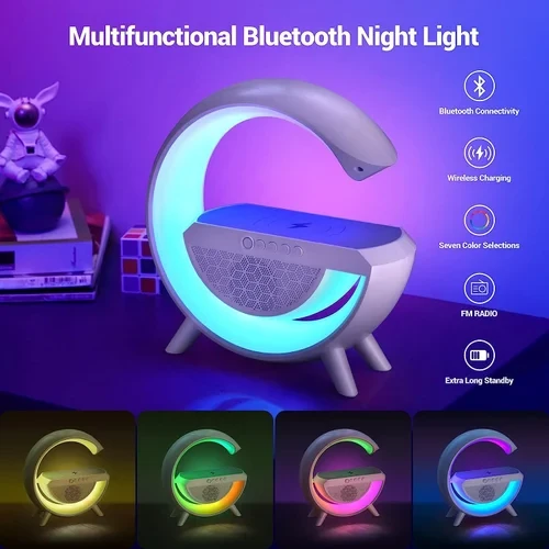 led wireless charging speaker