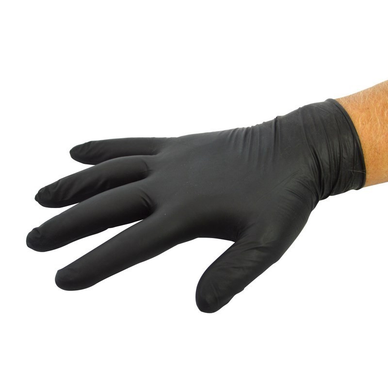 Boite de 100 gants (nitrile) - Noir