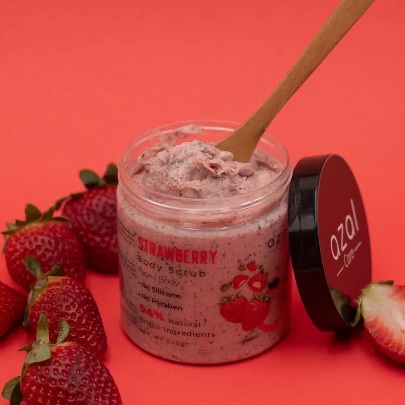 Azal - Gommage Pour Corps Et Visage - Fraises