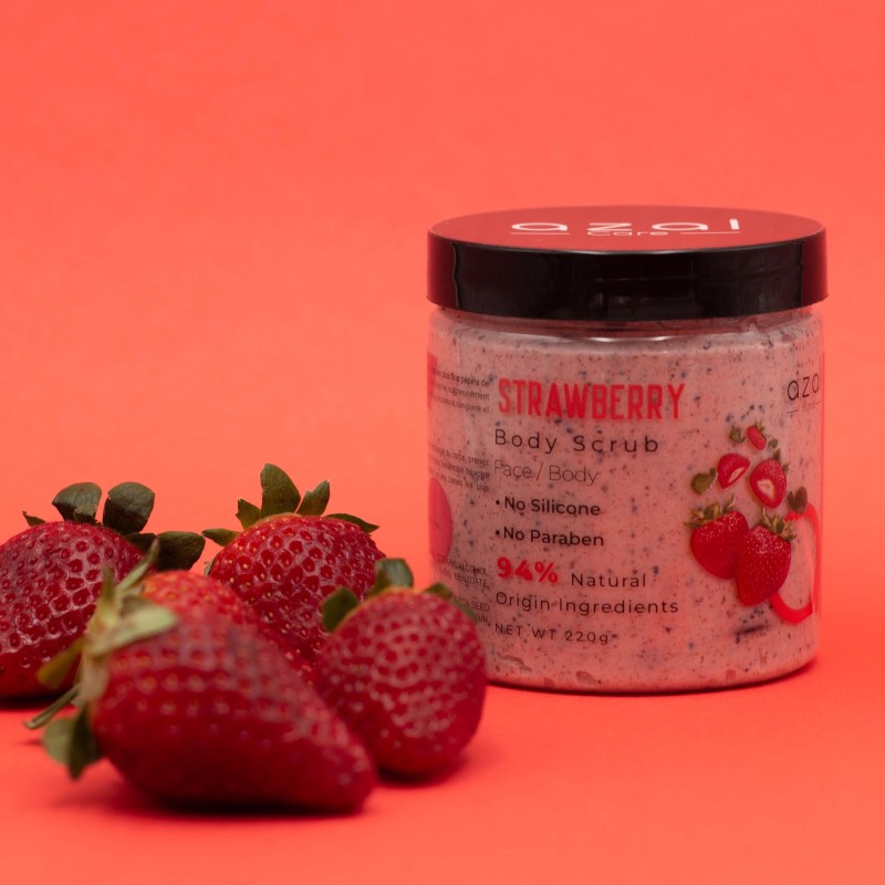 Azal - Gommage Pour Corps Et Visage - Fraises