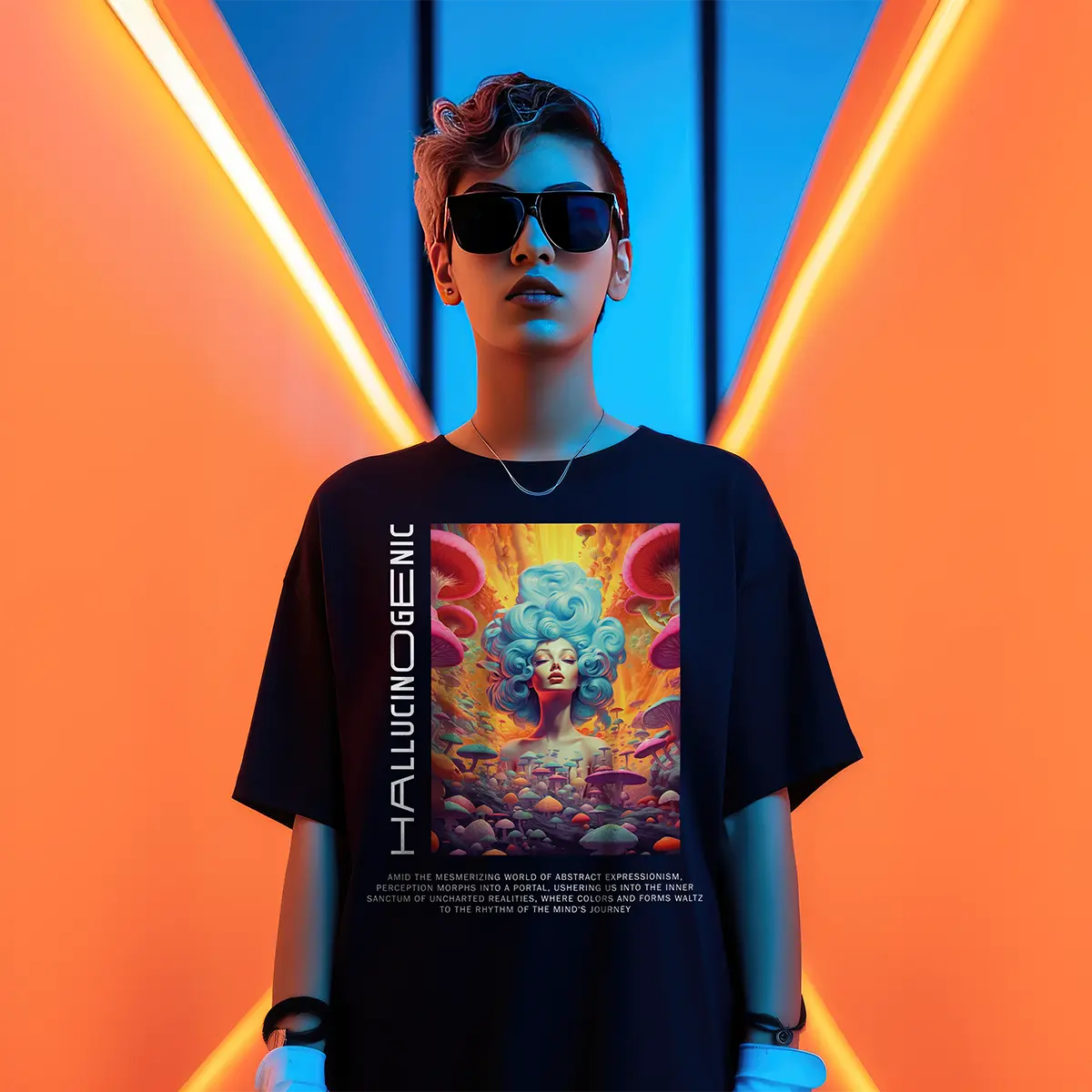 Hallucinogenic Black T-shirt