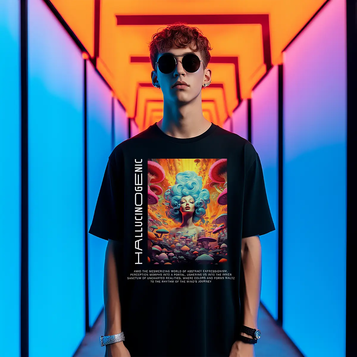 Hallucinogenic Black T-shirt