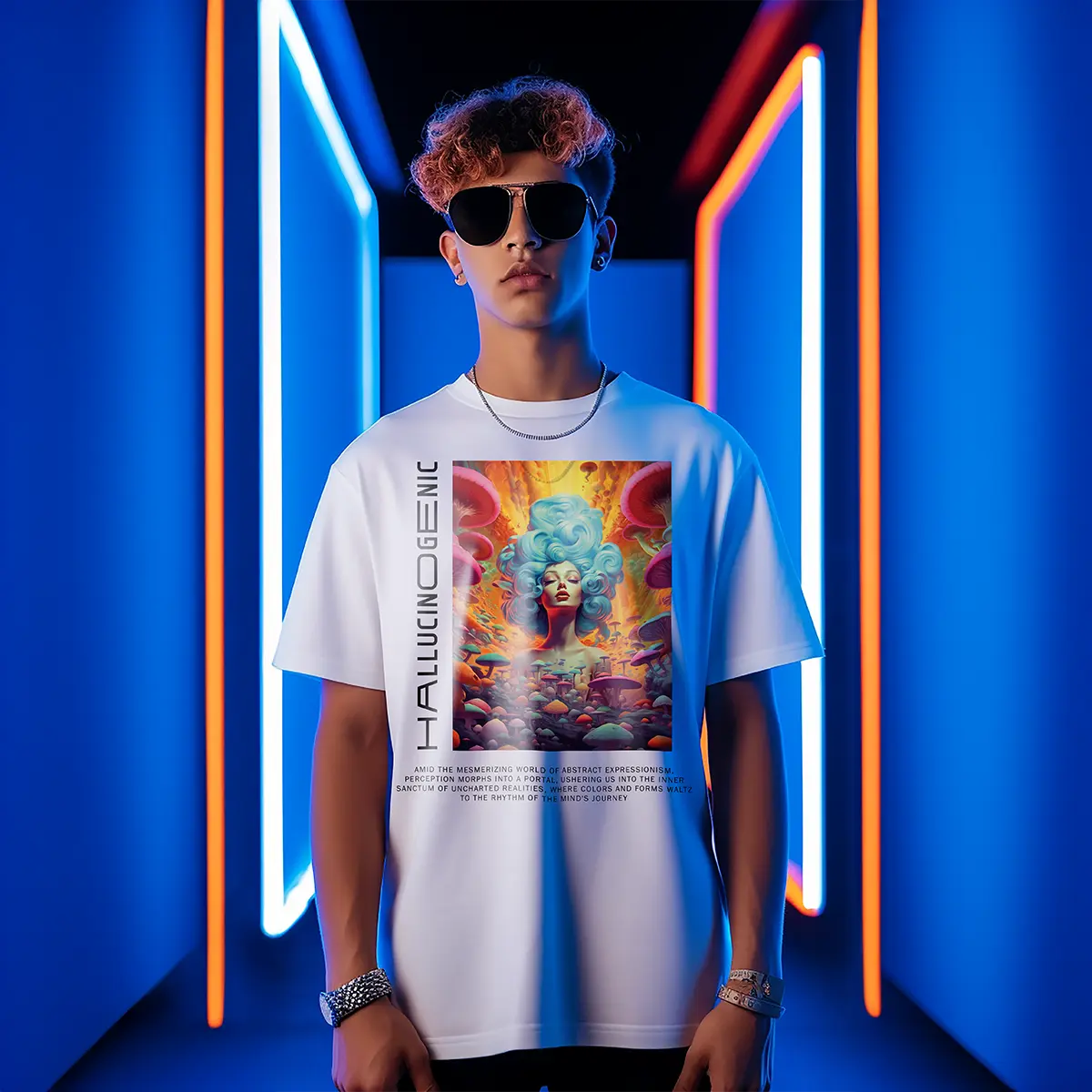 Hallucinogenic White T-shirt