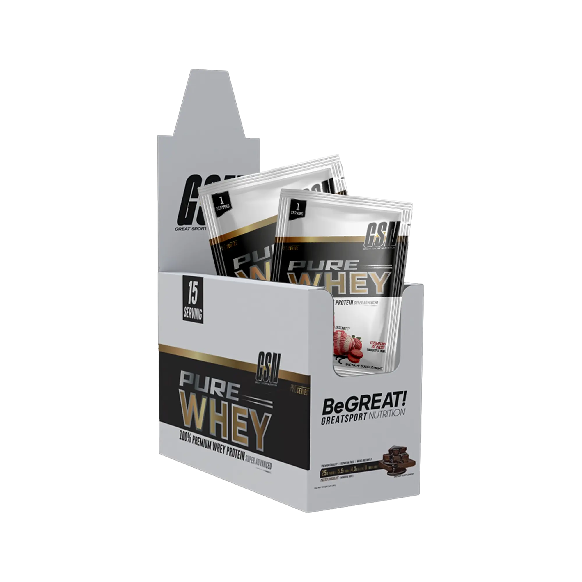 PURE WHEY MONODOSE GSN 15 serving * 30g