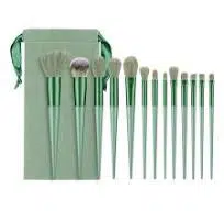 Kit de 13 pinceaux de Maquillage professionnels Vert