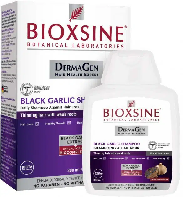 BIOXSINE Shampooing Anti-Chute à l'Ail Noir 300ML