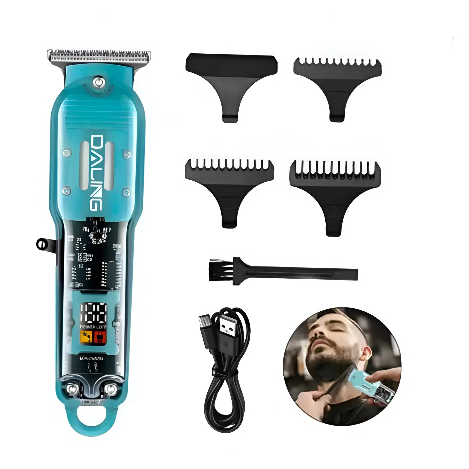Tondeuse à Cheveux Électrique Sans Fil Rechargeable Daling
