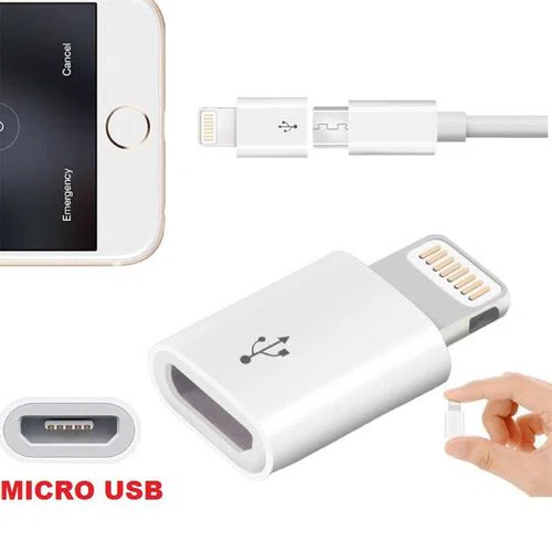 Adaptateur Otg iphone  vers micro USB V8 Noir