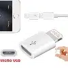 Adaptateur Otg iphone  vers micro USB V8 Noir