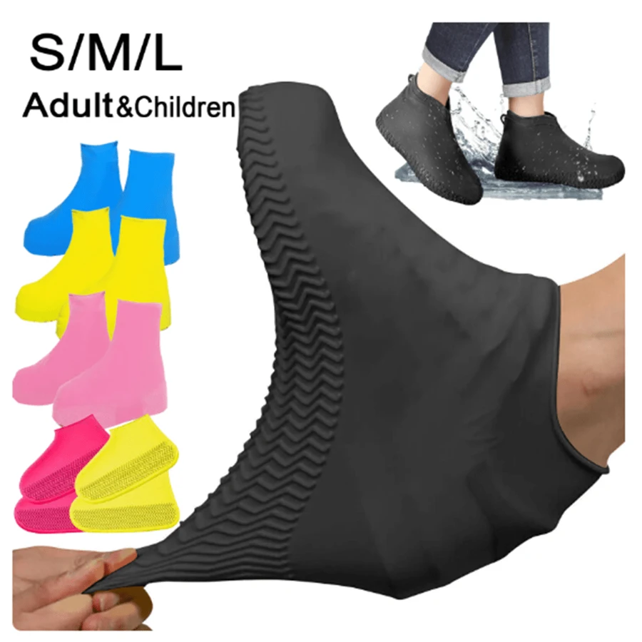 Couvre-Chaussures De Pluie Réutilisables  |أحذية المطر  مقاومة للماء  سيليكون