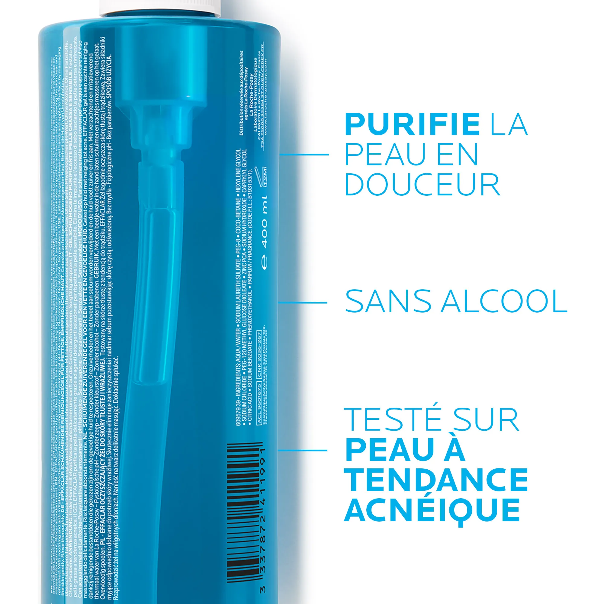 LA ROCHE POSAY EFFACLAR GEL MOUSSANT PURIFIANT 400ML