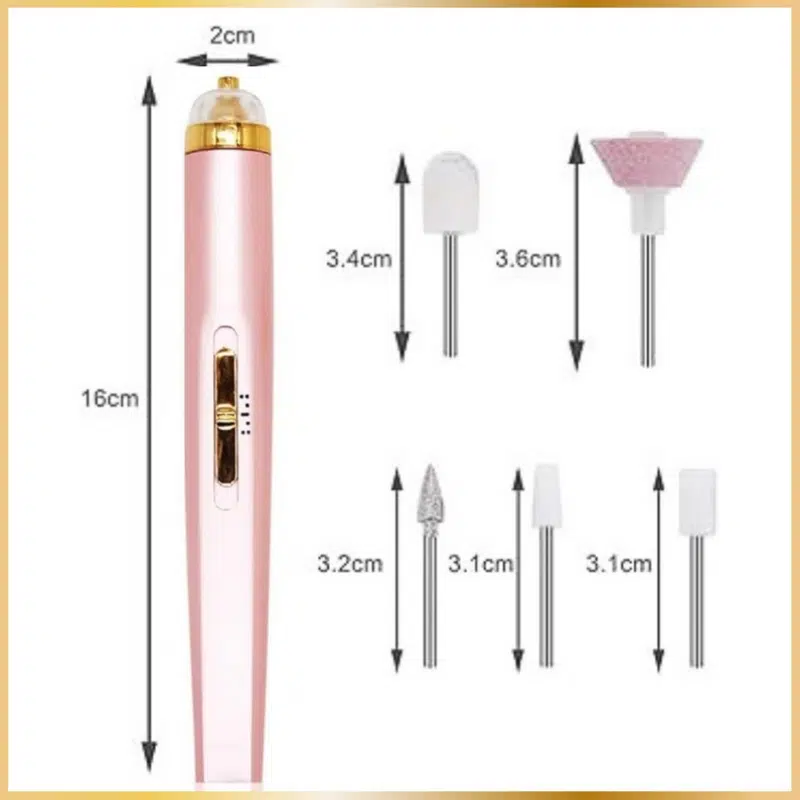 Finishing Touch Flawless Salon Nails, Lime à Ongles Électrique, Kit Manucure Professionnel pour Expérience de Manucure à Domicile, Lime, Poli et Fait Briller les Ongles Instantanément Couleur