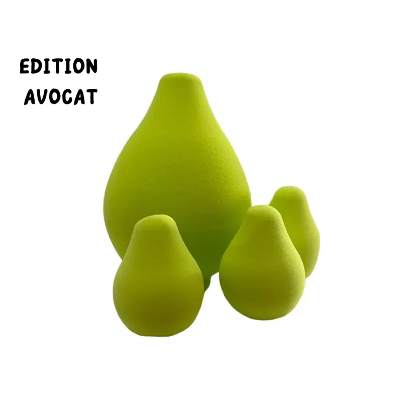 Azal - Lot De 4 Éponges "FRUIT EDITION" Avocat