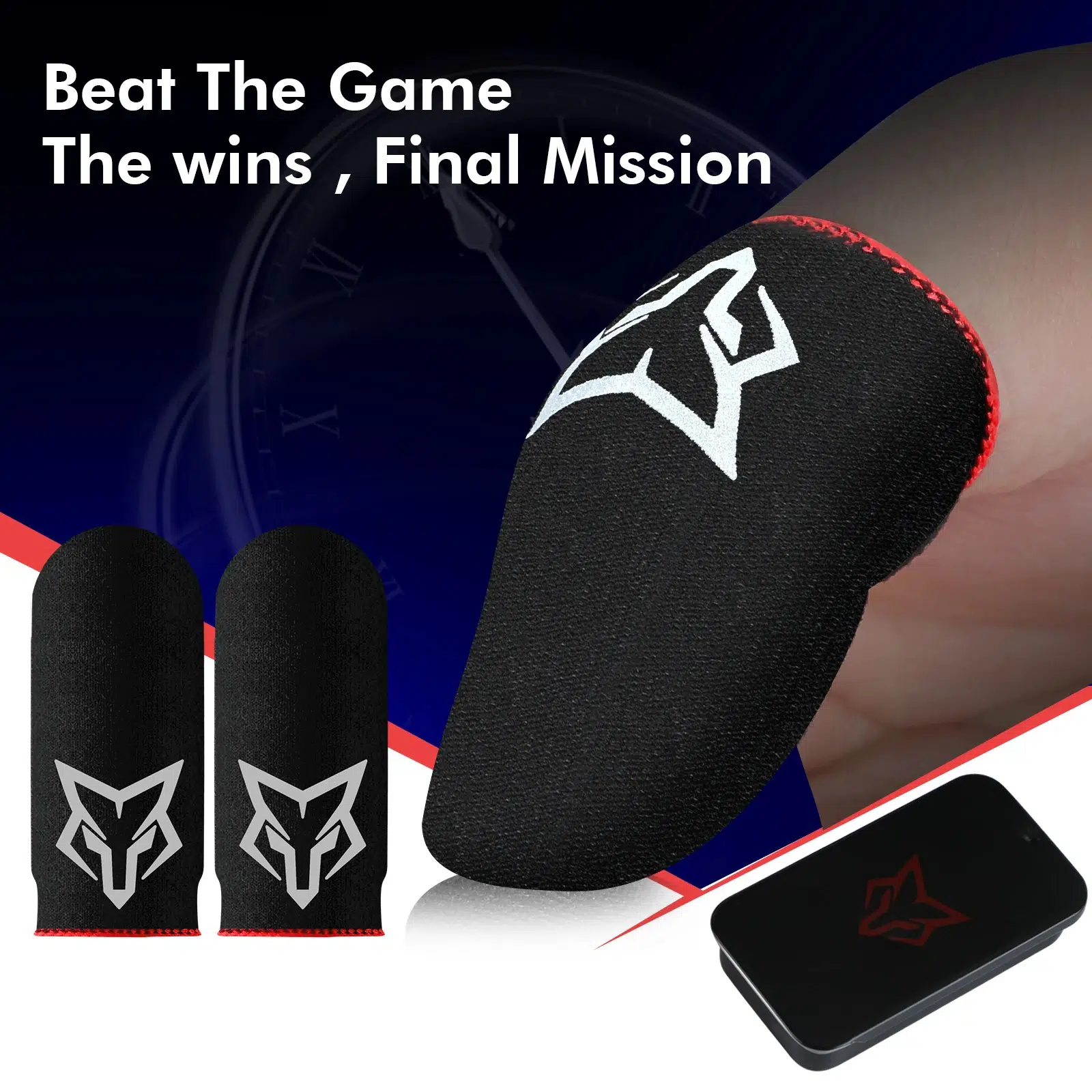 Manchons de Doigt Gaming 2 paires (4 pièces) — avec boîte