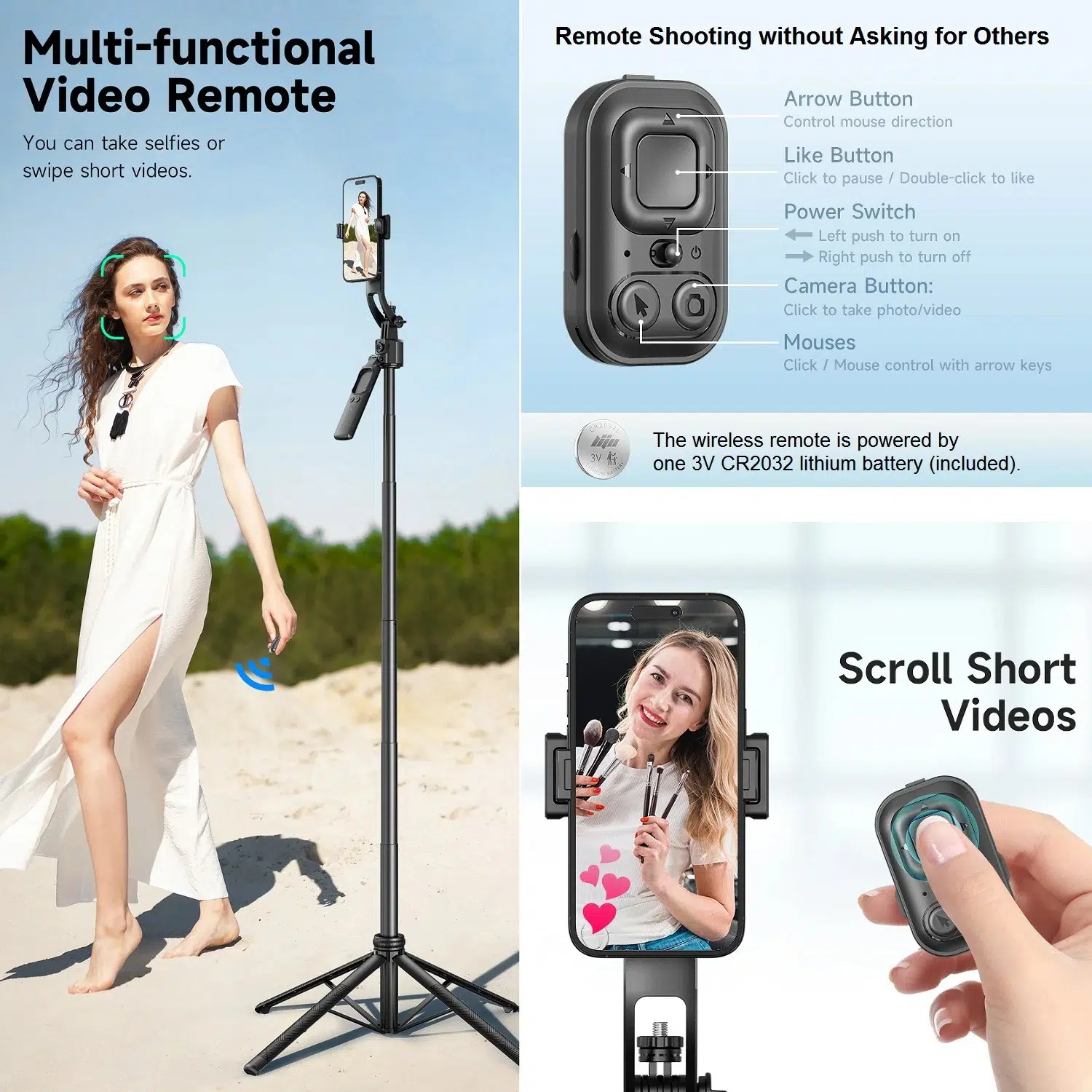 Trépied à Selfie Bluetooth