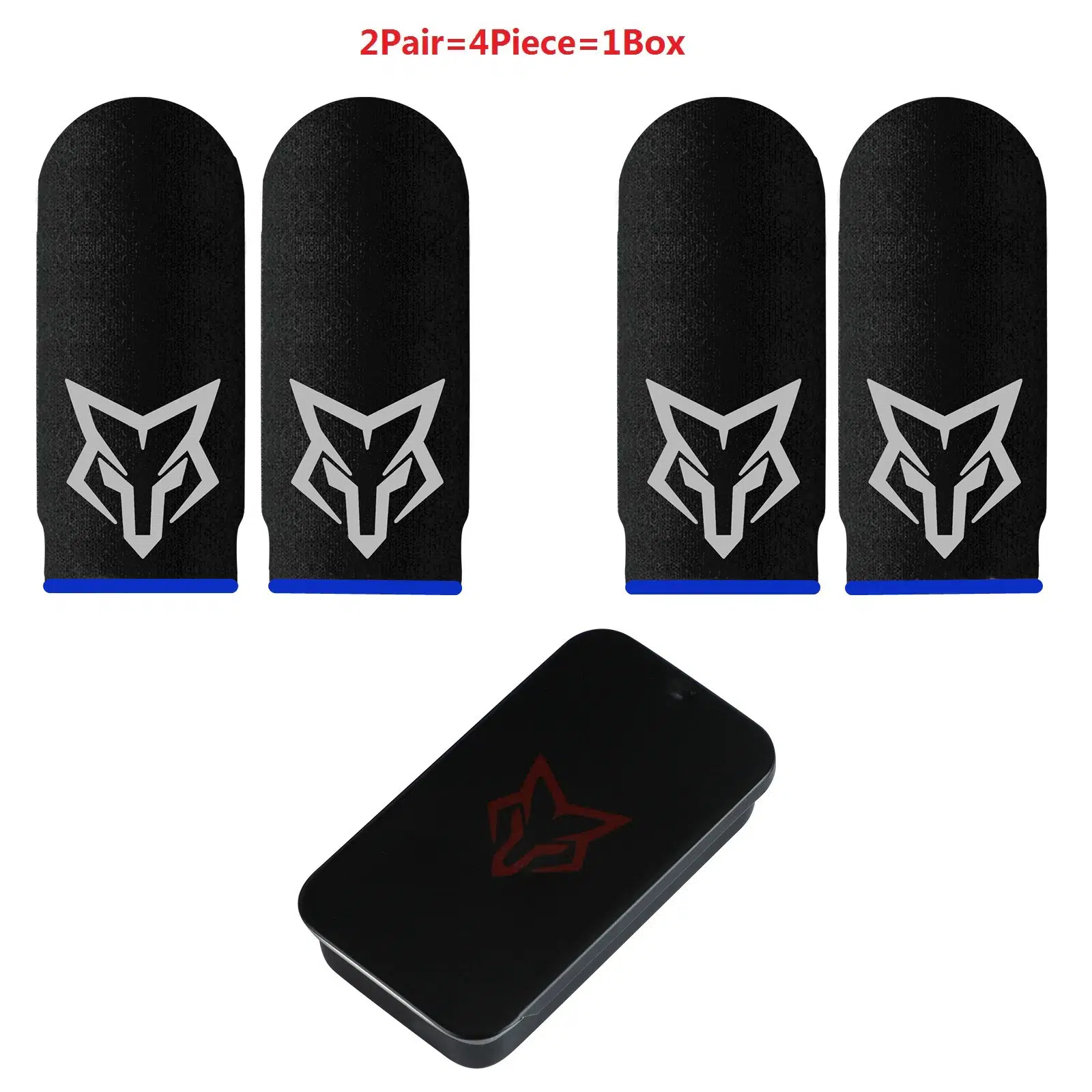 Manchons de Doigt Gaming 2 paires (4 pièces) — avec boîte