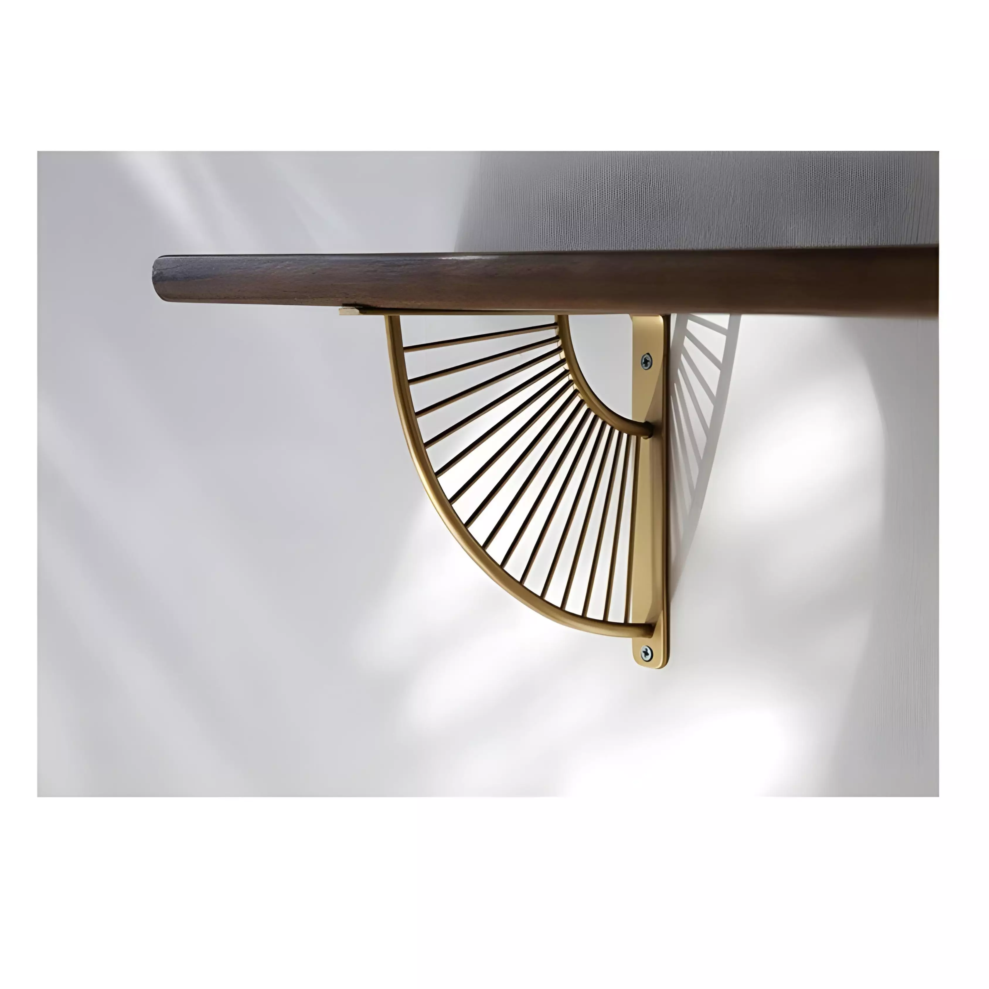 Étagère Murale Élégante Marron/Dore 70*22cm
